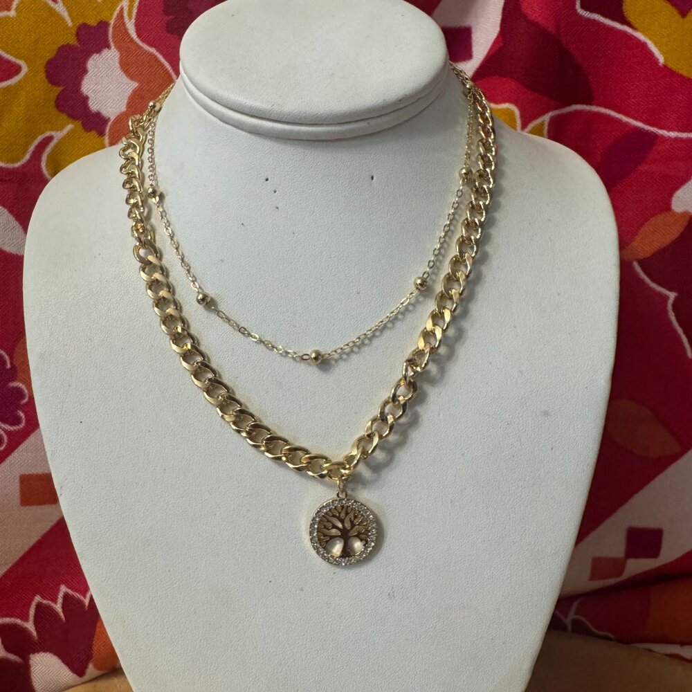 Stainless Steel Statement Necklace/Modern Luxury Statement Necklace - Picture 3 of 6